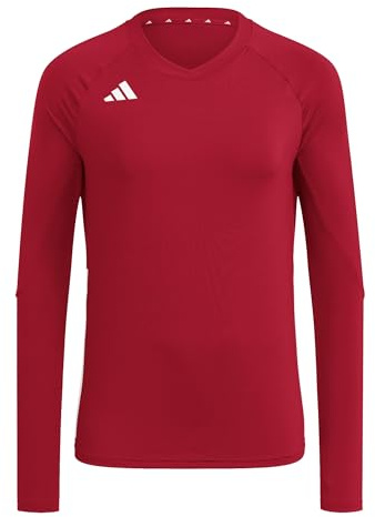 adidas Women's Volleyball Hilo Long Sleeve Jersey Shirt, Team Power Red 2, S Tall