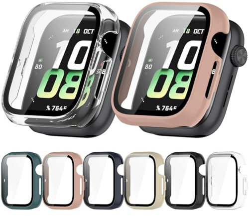 Zohmuly 6 Pezzi Orologio Custodia Compatibile con Honor Watch 5,PC Custodia Rigida Protezione completa Anti-Graffio Cover Shell Case Compatibile con Honor Watch5 Smart Watch Accessori