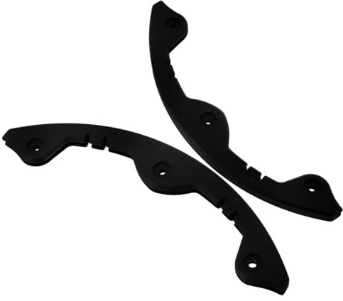 Abaodam 3 Stück Ski-Schutzleisten Snowboard-Schutz schützender Antikollisionsstreifen Snowboard-Zubehör Skikantenschutz Bezüge für Skibindungen Kantenschutz für Skateboards pbt Schwarz