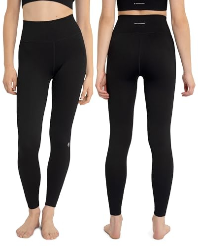 OCEANSAPART Maya Pant Damen Sport Leggings - Nahtlose High Waist Leggings, Figurformende Fitness Tights - Atmungsaktive Stretch Sporthose für Damen - Ideal für Gym, Yoga & Alltag - Schwarz, S