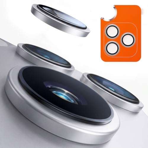 TORRAS für iPhone 17 Pro/iPhone 17 Pro Max Kameraschutz HD-Klare,Silber | [Militärtaugliche Bruchsicherheit] Kratzfest Kamera schutz für iPhone 17 Pro/17 Pro Max,9H+ Härte & Einfache Montage