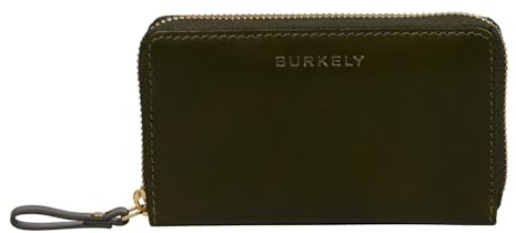 Burkely Leder Geldbörse Vintage Veda Zip Around Wallet Olive olivgrün