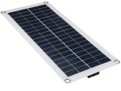 Conjunto de Paneles solares de 10 W - Controlador de Carga Solar 10 A-100 A, Cargador de alimentación policristalina de 12 V para Motocicletas de de de batería de Camping-Car y más