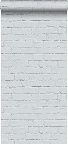 ESTAhome papier peint brique gris clair - 138534-53 cm x 10,05 m