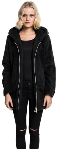 Urban Classics Veste Femme Sherpa Femme Veste mi-saison noir S 100% Polyester