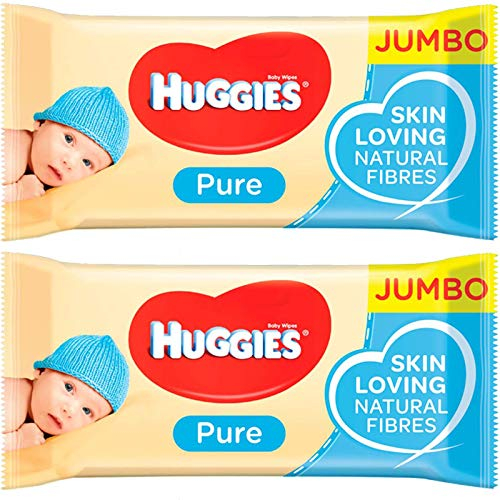 Huggies Pure Baby Wipes 72 Gentle Sensitive Skin Natural Alcohol Free (2)