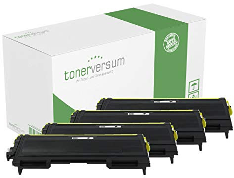 Tonerversum 4 Toner kompatibel zu Brother TN-2005 Schwarz Black für HL-2035 HL-2035R HL-2037 Spar-Set
