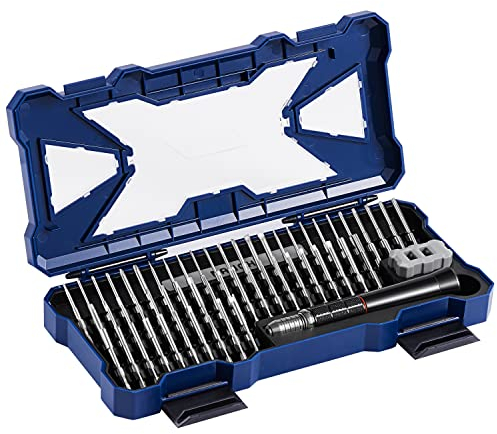 Nanch Precision Screwdriver Set with 55 High Strength Magnetic Screw Driver Bits for Computer Laptop Jewelers and Other Small Electronics Repair.