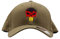 Café Viereck ® Unisex Cap Wooly Combed – Gestickt mit Punisher Zeichen – für Männer und Frauen - Größe L/XL (57-61 cm)