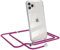 EAZY CASE Handykette kompatibel mit iPhone 11 Pro Max Handyhülle mit Umhängeband, Handykordel mit Schutzhülle, Silikonhülle, Hülle mit Band, Stylische Kette mit Hülle für Smartphone, Pink