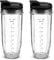 Flip Top to-go Lid with 32OZ Replacement Cups for Compatible with Nutri Ninja Blender Replacement Parts.for Compatible with Nutri Ninja Blenders 900W BL450 and 1000W Auto-iQ BL480 BL482 BL482-30 BL682
