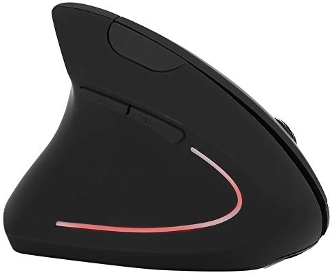 VBESTLIFE Mouse Wireless per Mancini, Mouse Verticale ergonomico da 2000 dpi, Antiscivolo e Resistente al Sudore, Morbido e Confortevole, per, per OS/Linux, ECC.