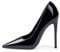 GENSHUO Stiletto High Heels Damen,Sexy High Heels 12cm Absatz Spitz Stiletto Pumps Schwarz Lack,BKK-37 EU