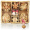com-four® 28x Strohsterne im Mix-Set - Christbaum-Schmuck - Stroh-Anhänger für den Weihnachtsbaum - natürlicher Christbaum-Behang - Weihnachtsdekoration (28-teilig - Set2)