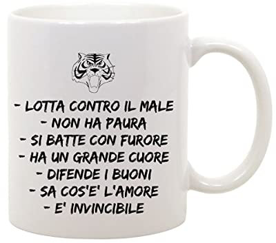 Colorfamily Tazza mug - uomo tigre - sigla uomo tigre - elenco pregi - idea regalo