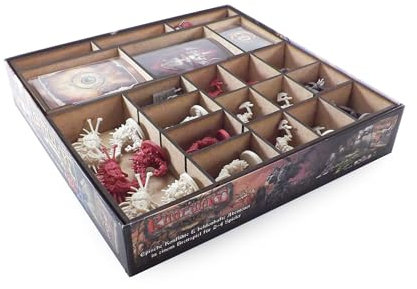 The Game Doctors Brettspiel Organizer kompatibel mit Descent: Reise ins Dunkel 2. Edition - Nebel von Bilehall
