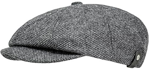 WEROR Herren Schiebermütze Flatcap Mütze Cap WEROR-323.1 (60-61, Grau)