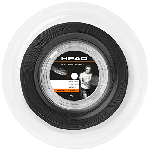 HEAD Intestino Sintetico, Corda da Tennis Unisex, Nero, 17