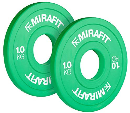 Mirafit IWF Coloured Fractional Weight Lifting Change Plates - Choice of Size