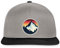 Spreadshirt Mountainbike MTB Downhill Berg Vintage Snapback Cap, One Size, Graphit/Schwarz
