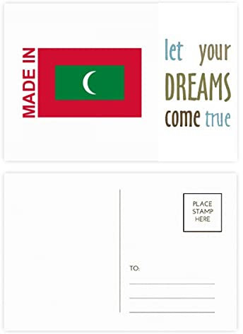 Postkarten-Set mit Aufschrift Made in Maledives, 20 Stück