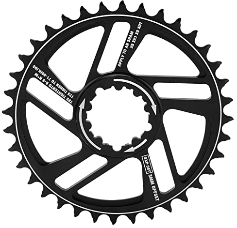 BOROCO Mountain Bicycle Direct Oval Kette Fahrradkette Kette 36T -Kette 3 mm Versatz Direkte Fixierende Weitkettenblätter, geeignet für SRAM -GXP -Risse geeignet