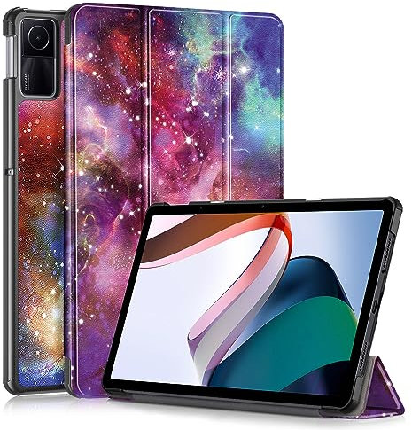 TOPCASE Funda para Xiaomi Redmi Pad SE 11 Pulgadas 2023,Ultra Delgado Carcasa con Soporte Función y Auto-Sueño/Estela,Galaxy