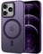 ORDA Magnetic for iPhone 12 Pro Max case Compatible with MagSafe for iPhone 12 Pro Max case with Anti-Fingerprint Protective Cover Frosted Translucent Matte for 6.7 inch- Purple