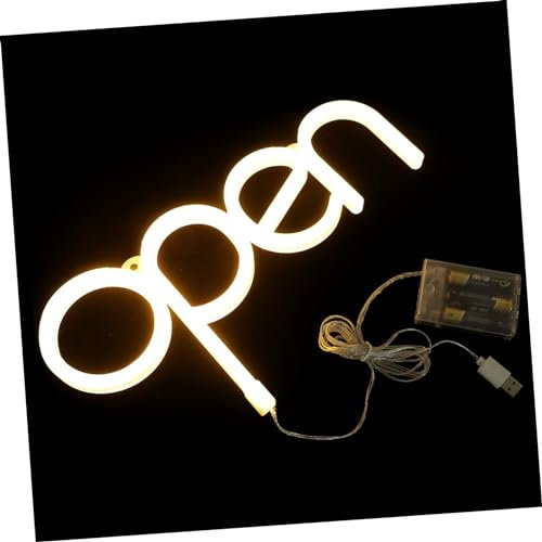 Amosfun Neonschild Geöffnet Led-neonlicht Für Wand Bar Restaurant Party Festival Dekoration Lichtschild Neonlicht Schilder Geöffnet