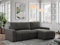 MKS MEBLE Velvet Stoff, Velvet Couch, Sofa mit Schlaffunktion und Bettkasten, Schlafsofa Velvet, Couchgarnitur Ecke Bettcouch, Velvet Stoff - Argos - Dunkelgrau Velvet