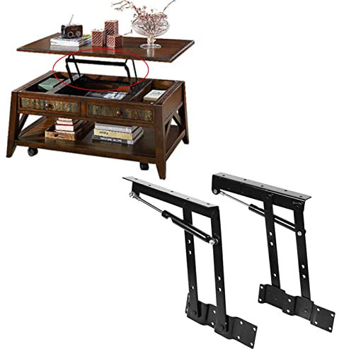Folding Lift up Top Lifting Frame, Coffee Table Hydraulic Hinge Coffee Table Lift Top Hardware Mechanism Hardware Fitting Hinge Spring Standing Rack Hinge Rack Bracket