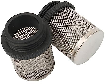 Filtro de manguera de malla, filtro de manguera, Filtro de acero inoxidable 304 for riego de jardín, bomba de agua de acuario, filtro de rosca macho de plástico, 2 uds.(Color:40mm)