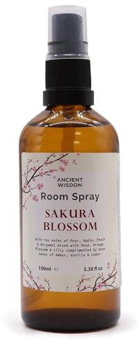 Premium Sakura Essence Raumspray – langanhaltender natürlicher Kirschblütenduft für Zuhause, Büro und Innenräume | Erfrischendes & erhebendes Aromatisches Spray mit ätherischen Ölen & natürlichen