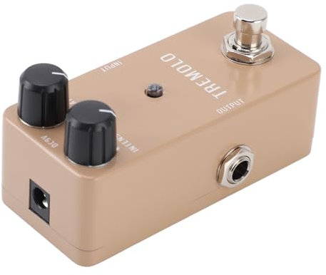 Gitarren-Tremolo-Pedal, Einzeltyp-Effektpedal 1 Hz-25 Hz Gitarrenpedal mit Echtem Geschwindigkeitsbereich DC 9 V für E-Gitarre und Bass True Bypass