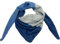 J26 XXL Dreiecksschal Winter Unisex Dreieck Strickschal Schal Wolle Stola Fashion (Jeansblau)