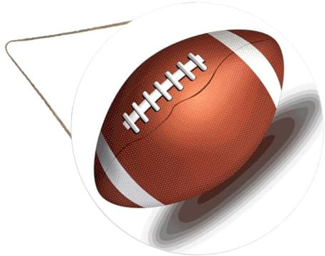 Warmhm Holz Fußball Zeichen Home Decor Hängen Plaque Sport Form Decor Rustikalen Sport Wandkunst