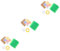 BESTonZON 3 Sätze Blumenstrauß-bastelset Blumen-bastelset Handgemachtes Blumenhandwerk Strauß Blumenhandwerk Papierblumen Basteln Strauß Blumendekor Blumenhandwerk Für Kinder Pvc