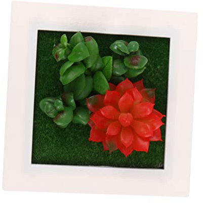 IMIKEYA Künstlicher Pflanzenrahmen Dekorativer Pflanzen-fotorahmen Aus Kunstpflanze Für Wohnzimmer