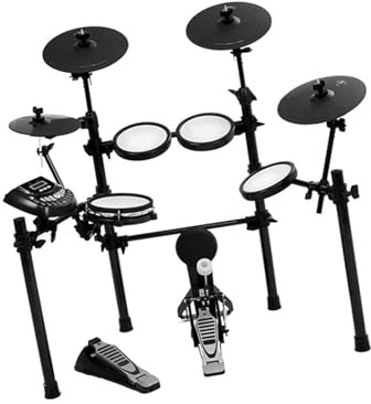 Batteries électroniques set Batterie Électronique Pour Adultes Et Débutants Batterie Domestique Pratique Avec 5 Tambours Et 4 Cymbales