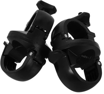 MUELODSIC 2 Piezas Clip de luz de la Linterna de Bicicleta Adaptador de Montaje Soporte de Linterna de liberación rápida Clip de luz de Bicicleta Montaje del Adaptador Abdominales Negro