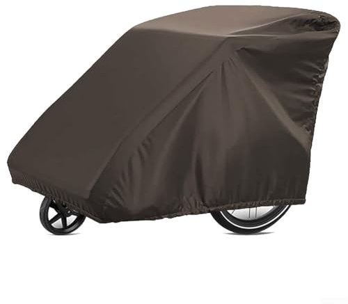 Aprilsunnyzone Kid's Pet Bike Trailer Cover, Waterproof Bike Trailer Storage Cover, Dustproof, All-around Cover, 210D Oxford Cloth, Folding Convenient(brown)