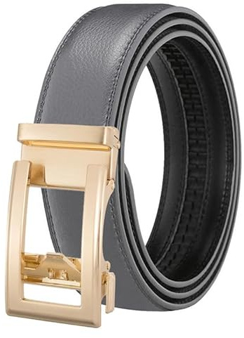 SWZEC Gürtel Damen – Automatische Schnalle, Modisches Design Mit Goldoptik, Vielseitig Für Rock, Jeans & Casual Looks