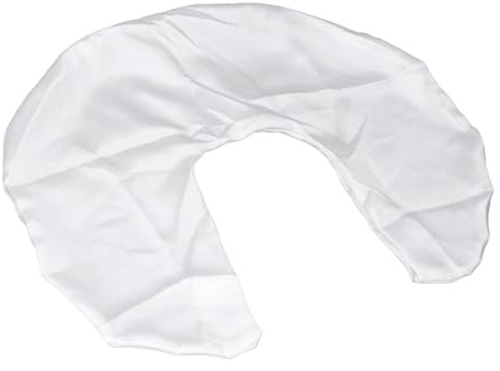 Srliya Weicher Satin-Stillkissenbezug, Waschbarer Schonbezug Zum Stillen, Hautfreundlich (Weiß)