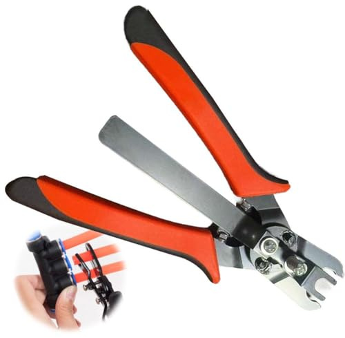 Push to Connect Fittings Air Line Disconnect Tool Kit, Air Hose Connector Removal Tool, Quick Connect Release Pliers for Removing Push-Fit Pneumatic Fittings 1/4”, 5/16”, 3/8”, 1/2” (Orange 1pcs)