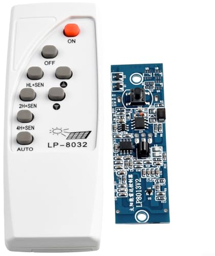 Telecomando a infrarossi per lampioni e proiettori solari, raggio di 10 m, controller wireless con 4 modalità di illuminazione, alloggiamento in plastica