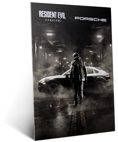 Displate Metallposter Resident Evil An Undying Legacy Wanddeko Poster für Schlafzimmer Magnetische Befestigung 32 x 45 cm