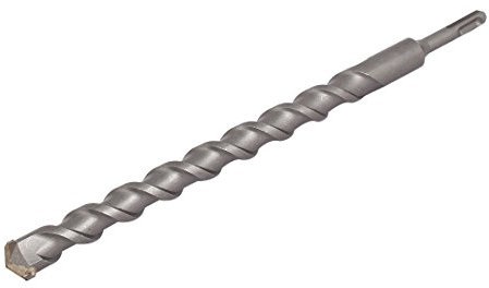 Sourcingmap 25mm Tip 350mm Length Chrome Steel Round Shank Masonry Hammer Drill Bit