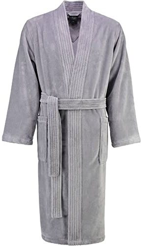 LAGO Bademantel Herren Kimono 800 Graphit - 73 S