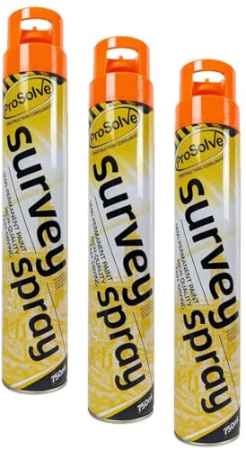 PDL – Pegdev - ORANGE SURVEY LINE MARKER AEROSOL SPRAY | Highly Pigmented, Hard-Wearing Paint for Car Parks, Fields, Roads, and More. (3)