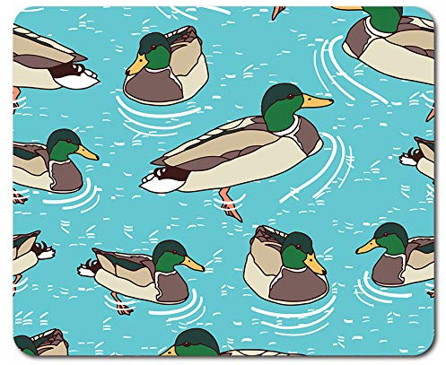 Destination Vinyl Ltd Swimming Mallard Ducks Mouse Mat Pad - Duck Bird Anatidae Computer #13123